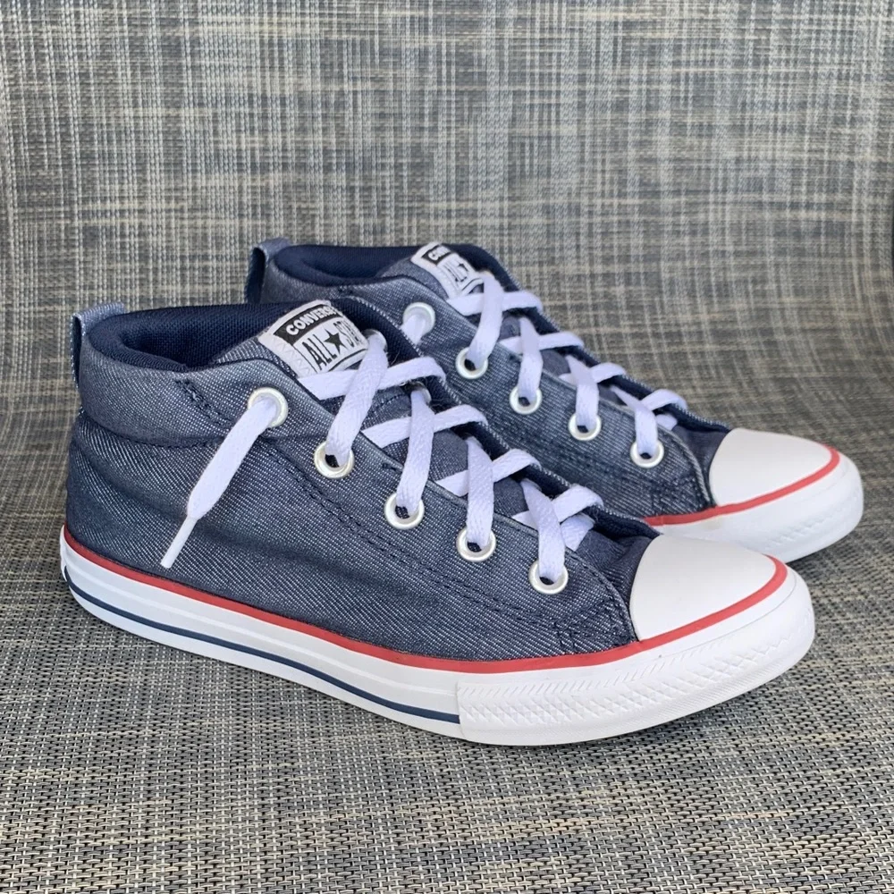 Converse Chuck Taylor All Star Street Summer Twill Mid Sneakers Youth size 3